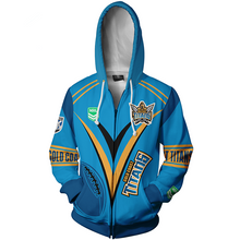Load image into Gallery viewer, Gold Coast Titans NRL Zip Hoodie Jacket