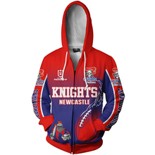 Load image into Gallery viewer, Newcastle Knights NRL Zip Hoodie Jacket