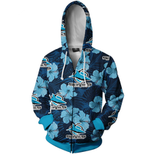 Load image into Gallery viewer, Cronulla Sharks NRL Zip Hoodie Jacket