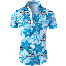 Load image into Gallery viewer, Cronulla Sharks NRL Hawaiian Shirt