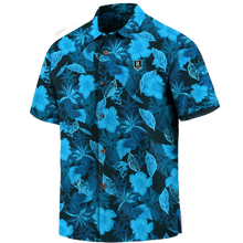 Load image into Gallery viewer, Port Adelaide Football Club AFL Australian Football League Tommy Bahama Big &amp; Tall Fuego Floral Button-Up Shirt – Hawaiian Shirt Sport