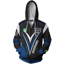 Load image into Gallery viewer, New Zealand Warriors NRL Zip Hoodie Jacket