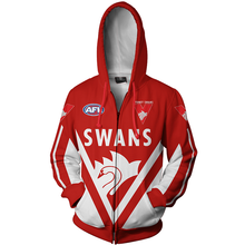 Load image into Gallery viewer, Sydney Swans AFL Zip Hoodie Jacket