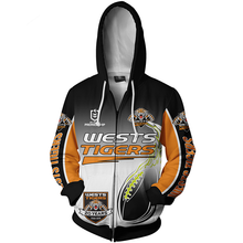 Load image into Gallery viewer, Wests Tigers NRL Zip Hoodie Jacket