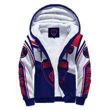 Load image into Gallery viewer, Melbourne Football Club AFL Australian Football League Zip Hoodie Fleece Jacket