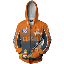 Load image into Gallery viewer, Greater Western Sydney Giants AFL Zip Hoodie Jacket