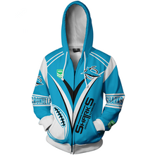 Load image into Gallery viewer, Cronulla-Sutherland Sharks NRL Zip Hoodie Jacket