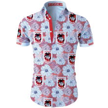 Load image into Gallery viewer, St. George Illawarra Dragons NRL National Rugby League Trendy Sport Hawaiian Shirt