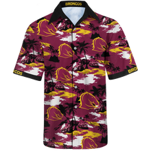 Load image into Gallery viewer, Brisbane Broncos NRL National Rugby League Balenciaga Norm Fit Hawaiian Shirt