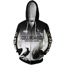 Load image into Gallery viewer, Collingwood Football Club AFL Zip Hoodie Jacket