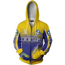 Load image into Gallery viewer, Parramatta Eels NRL Zip Hoodie Jacket