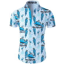Load image into Gallery viewer, Cronulla-Sutherland Sharks NRL National Rugby League Trendy Sport Hawaiian Shirt