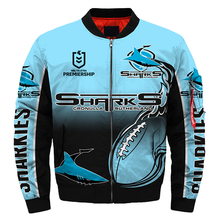 Load image into Gallery viewer, Cronulla-Sutherland Sharks NRL Zip Hoodie Jacket