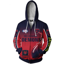 Load image into Gallery viewer, Melbourne Football Club AFL Zip Hoodie Jacket