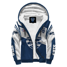 Load image into Gallery viewer, Geelong Football Club AFL Australian Football League Zip Hoodie Fleece Jacket