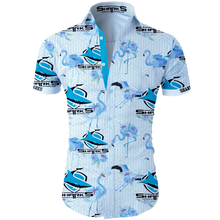 Load image into Gallery viewer, Cronulla-Sutherland Sharks  NRL National Rugby League Trendy Sport Hawaiian Shirt
