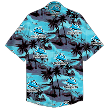 Load image into Gallery viewer, Cronulla-Sutherland Sharks NRL National Rugby League Balenciaga Norm Fit Hawaiian Shirt