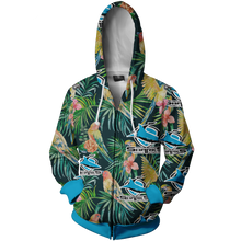 Load image into Gallery viewer, Cronulla Sharks NRL Zip Hoodie Jacket