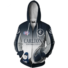 Load image into Gallery viewer, Carlton Football Club AFL Zip Hoodie Jacket