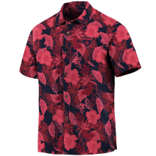 Load image into Gallery viewer, East Melbourne Football Club AFL Australian Football League Tommy Bahama Big &amp; Tall Fuego Floral Button-Up Shirt – Hawaiian Shirt