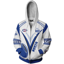 Load image into Gallery viewer, North Melbourne Football Club AFL Zip Hoodie Jacket
