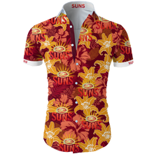 Load image into Gallery viewer, Gold Coast Football Club AFL  Hawaiian Shirt