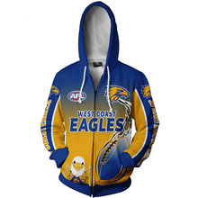 Load image into Gallery viewer, West Coast Eagles AFL Zip Hoodie Jacket