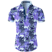 Load image into Gallery viewer, Melbourne Storm NRL National Rugby League Trendy Sport Hawaiian Shirt