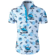 Load image into Gallery viewer, Cronulla-Sutherland Sharks NRL National Rugby League Trendy Sport Hawaiian Shirt