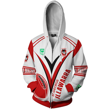 Load image into Gallery viewer, St. George Illawarra Dragons NRL Zip Hoodie Jacket