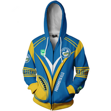 Load image into Gallery viewer, Parramatta Eels NRL Zip Hoodie Jacket
