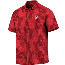 Load image into Gallery viewer, St. George Illawarra Dragons NRL National Rugby League Tommy Bahama Big &amp; Tall Fuego Floral Button-Up Shirt – Hawaiian Shirt