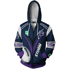 Load image into Gallery viewer, Melbourne Storm NRL Zip Hoodie Jacket