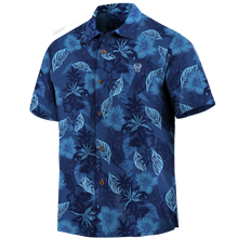 Load image into Gallery viewer, Geelong Football Club AFL Australian Football League Tommy Bahama Big &amp; Tall Fuego Floral Button-Up Shirt – Hawaiian Shirt Sport
