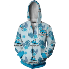 Load image into Gallery viewer, Cronulla Sharks NRL Zip Hoodie Jacket