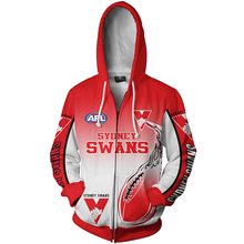 Load image into Gallery viewer, Sydney Swans AFL Zip Hoodie Jacket