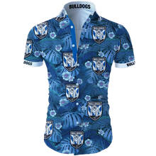 Load image into Gallery viewer, Canterbury-Bankstown Bulldogs NRL Hawaiian Shirt