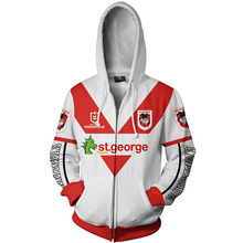 Load image into Gallery viewer, St. George Illawarra Dragons NRL Zip Hoodie Jacket
