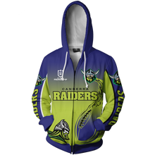 Load image into Gallery viewer, Canberra Raiders NRL Zip Hoodie Jacket