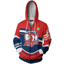 Load image into Gallery viewer, Sydney Roosters NRL Zip Hoodie Jacket
