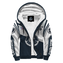 Load image into Gallery viewer, Carlton Football Club AFL Australian Football League Zip Hoodie Fleece Jacket