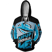 Load image into Gallery viewer, Cronulla-Sutherland Sharks NRL Zip Hoodie Jacket