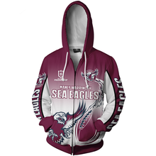Load image into Gallery viewer, Manly Warringah Sea EaglesNRL Zip Hoodie Jacket
