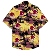 Load image into Gallery viewer, Brisbane Broncos NRL National Rugby League Balenciaga Norm Fit Hawaiian Shirt