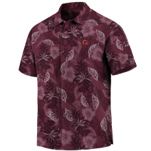 Load image into Gallery viewer, Brisbane Broncos NRL National Rugby League Tommy Bahama Big &amp; Tall Fuego Floral Button-Up Shirt – Hawaiian Shirt