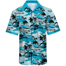 Load image into Gallery viewer, Cronulla-Sutherland Sharks Tommy Bahama Team Logo Emfielder Polo Shirt - Hawaiian Shirt