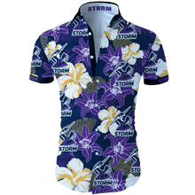 Load image into Gallery viewer, Melbourne Storm NRL Hawaiian Shirt