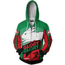 Load image into Gallery viewer, South Sydney Rabbitohs NRL Zip Hoodie Jacket