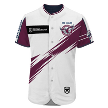 Load image into Gallery viewer, Manly Warringah Sea Eagles NRL National Rugby League Baseball Jersey Shirt Print Full 3D