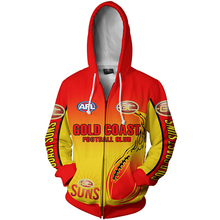 Load image into Gallery viewer, Gold Coast Football Club AFL Zip Hoodie Jacket